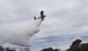 Capacitacin con aviones hidrantes en el aeropuerto Villa Gesell
